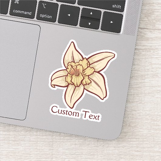 Vanilla Flower Icon Sticker (Detail)