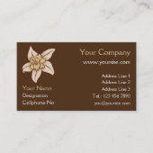 Vanilla Flower Icon Visitekaartje (Voorkant)