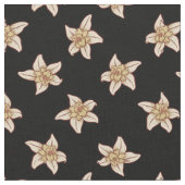 Vanilla Flower Pattern Stof (Close Up)