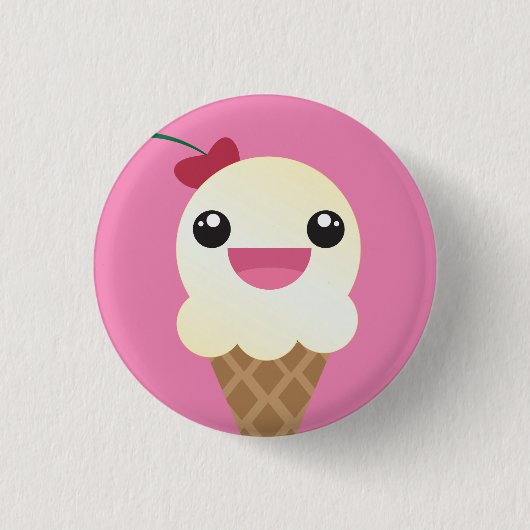 Vanilla Ice Cream Button (Voorkant)