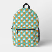 Vanilla Ice Cream Cone Pattern Bedrukte Rugzak (Voorkant)
