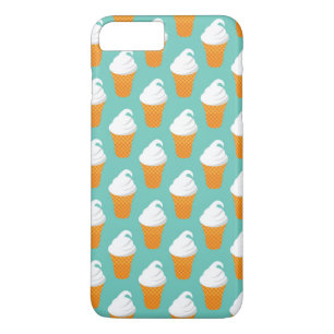 Vanilla Ice Cream Cone Pattern iPhone 8 Plus / 7 Plus Hoesje