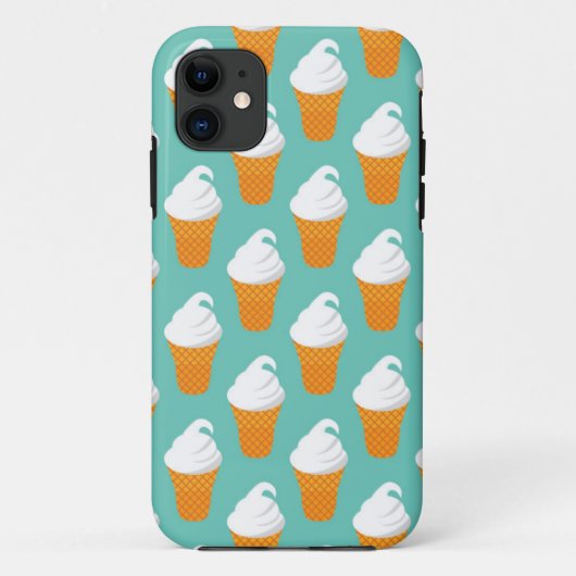 Vanilla Ice Cream Cone Pattern Case-Mate iPhone Case (Achterkant)