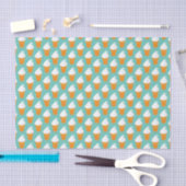 Vanilla Ice Cream Cone Pattern Tissuepapier (Craft)
