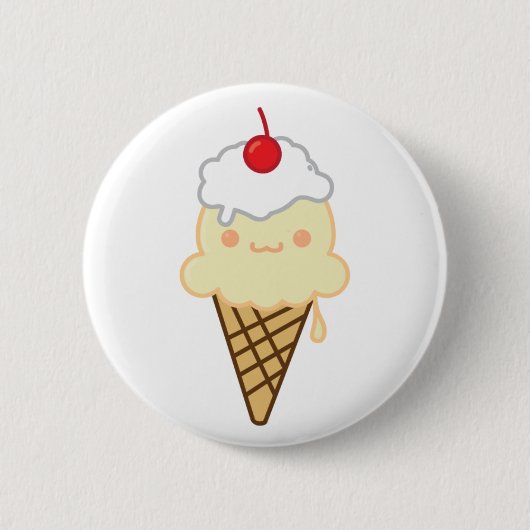 vanilla icecream ronde button 5,7 cm (Voorkant)