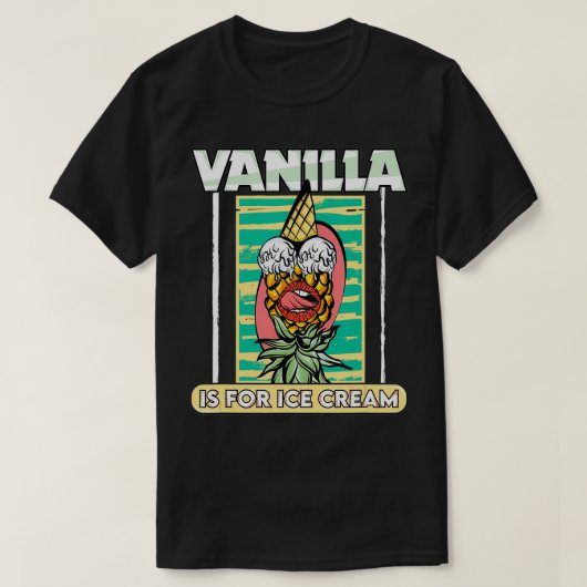 Vanilla is bestemd voor ijskap dat anananasseschom t-shirt (Design voorkant)