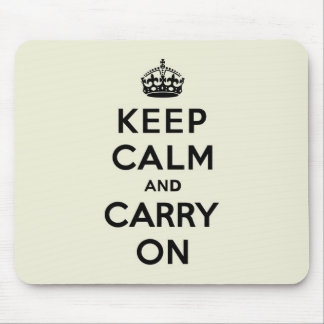 Vanilla Keep Calm en Carry on Muismat