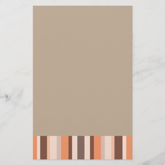 Vanilla Melon Stripes Briefpapier (Voorkant)