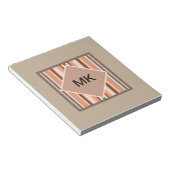 Vanilla Melon Stripes Notitieblok (Schuin)