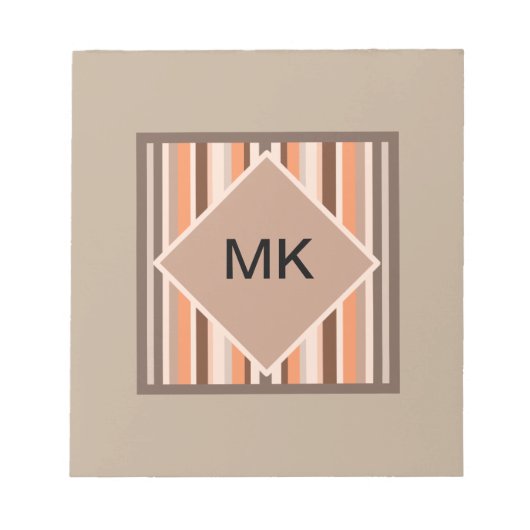 Vanilla Melon Stripes Notitieblok (Voorkant)