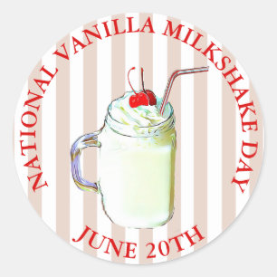 Vanilla Milkshake Dag 20e juni Stickers