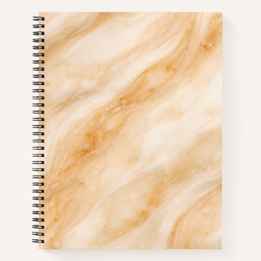 Vanilla Milkshake Marble Texture Notitieboek (Voorkant)