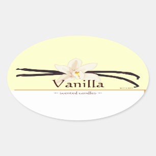  Vanilla Oval Sticker