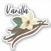 Vanilla Pod Spice Jar Sticker (Voorkant)