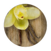 Vanilla Pods and Flower over Wooden Background Snijplank (Voorkant)