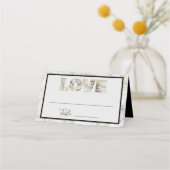 Vanilla Strawberry Hydrangea Folded Place Card (Voorkant)