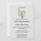 Vanilla Strawberry Hydrangeas Wedding Kaart (Voorkant)