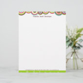 Vanilla Swirl Letterhead Persoonlijk Briefhoofd (Staand voorkant)