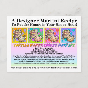 Vanilla Wafer Cookie Martini Recept Kaart Briefkaa