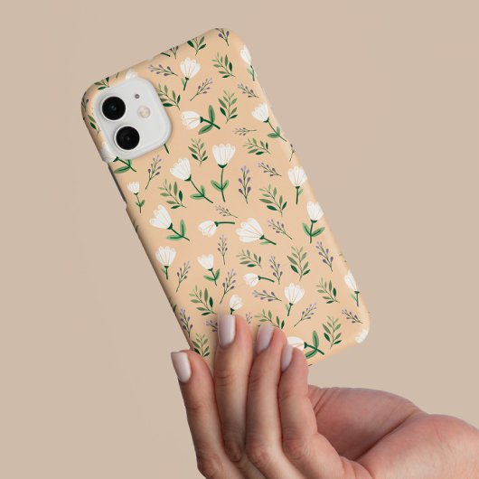Vanilla & White Floral Phone Case