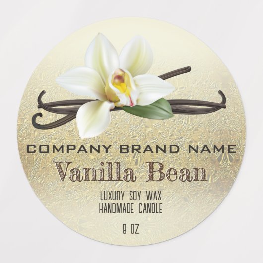 Vanille Bean Spice Labels (Design 2)
