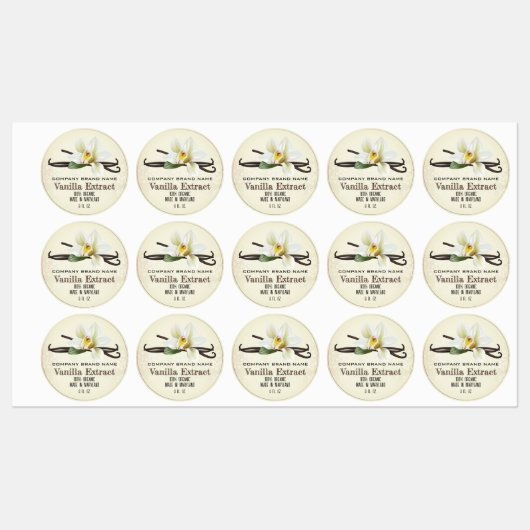 Vanille Bean Spice Labels (Vel)