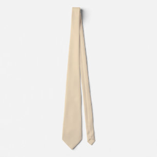 Vanille beige effen kleur stropdas