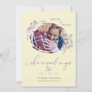 Vanille Citroen Bleke Blush Foto Save The Date