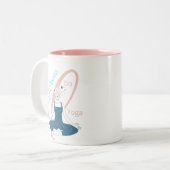 Vanille Courbe Lotus - Mug (Devant gauche)