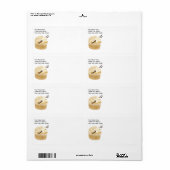 Vanille Cupcake Etiket (Full Sheet)