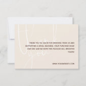 Vanille et Merci Brown de script blanc pour comman (Devant)