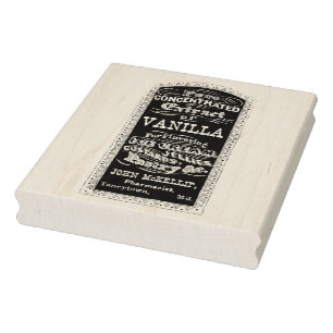 Vanille-extract - apotheker advertentie rubberstempel