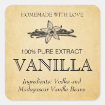 Vanille-extract label VE005_04sqcu aanpassen
