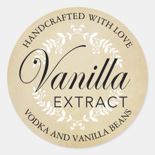 Vanille Extract labels VE007_04rdcus (Voorkant)