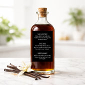 Vanille-extract modern label sticker VE106tr