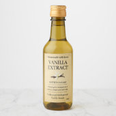 Vanille-extract modern label sticker VE107tr (Voorkant)