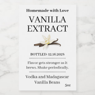 Vanille-extract moderne label sticker ZVEG_101_01