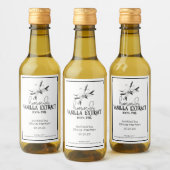 Vanille maison Extrait Étiquette de nourriture et (Bouteilles)
