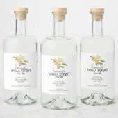 Vanille maison Extrait Étiquette de nourriture et (Bouteilles)