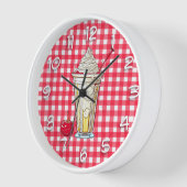 Vanille Milkshake met Kersen Rood Geruit (Hoek)