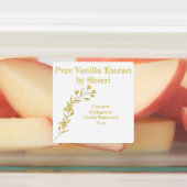 vanille orchidee, vanille extract labels (Aangebracht)