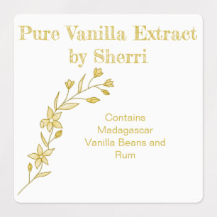 vanille orchidee, vanille extract labels