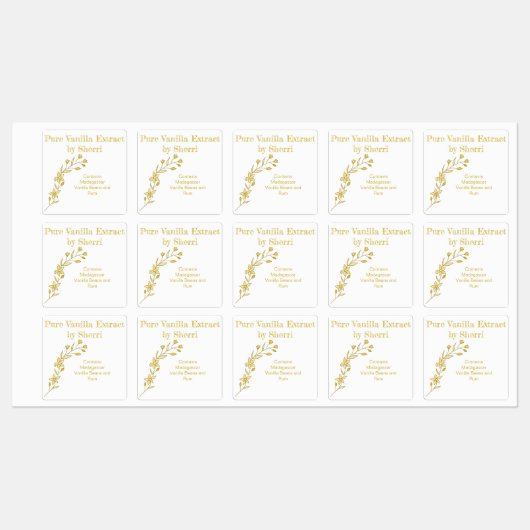  vanille orchidee, vanille extract labels (Vel)