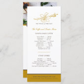 Vanille pod bloem café koffie en cake menu (Voorkant / Achterkant)