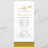 Vanille pod bloem café koffie en cake menu (Voorkant)