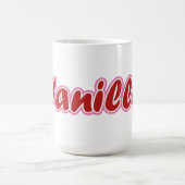Vanille rose Lettrant Mug (Centre)
