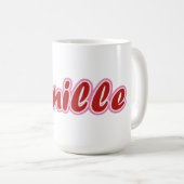 Vanille rose Lettrant Mug (Devant droit)