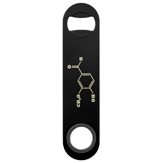 Vanille Vanillin Formule chimique moléculaire (Dos)