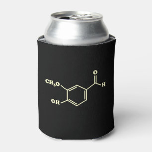 Vanille-vanilline moleculaire chemische formule blikjeskoeler