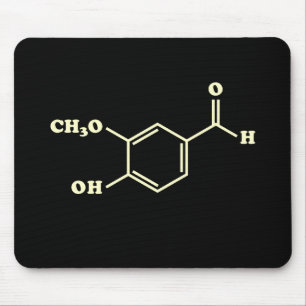 Vanille-vanilline moleculaire chemische formule muismat